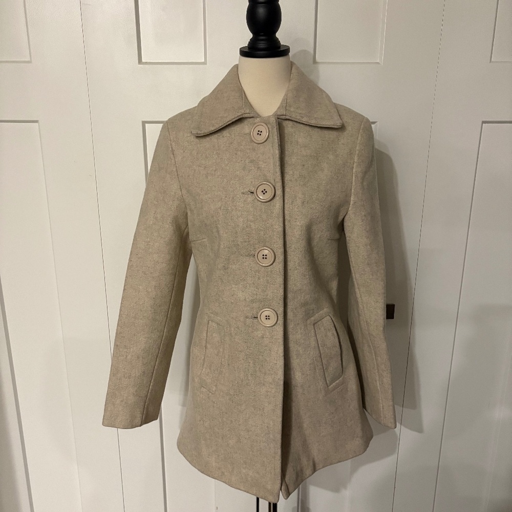 Betty Draper Oatmeal Coat